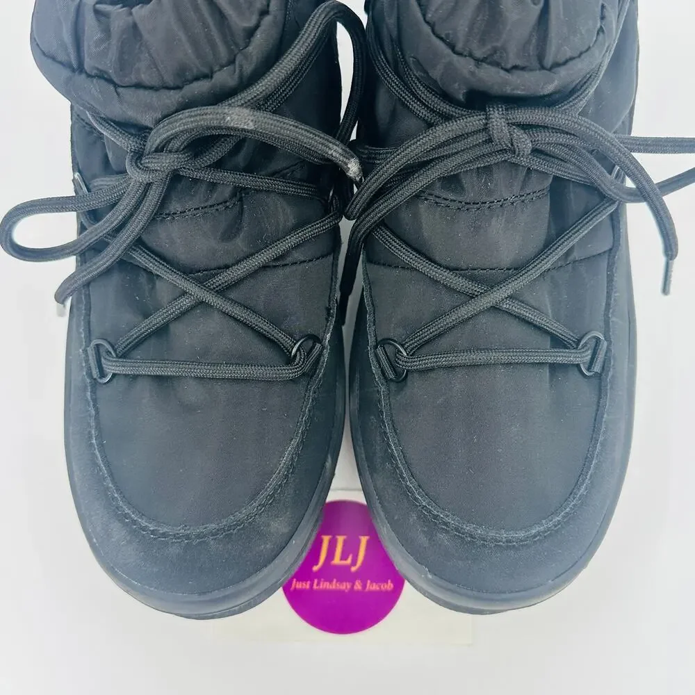Pajar Women's Taya Low Black Lace Up Waterproof Winter Boots Size 7 US/ 38 EU